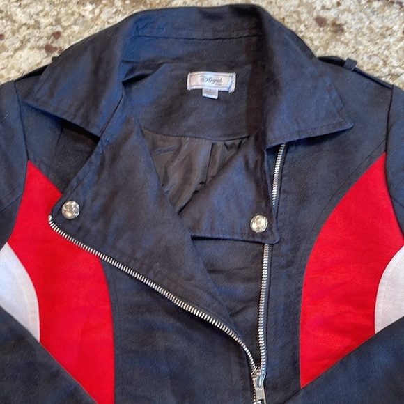 D-Signed by Disney Girls Moto Jacket Size Small - Picture 2 of 10